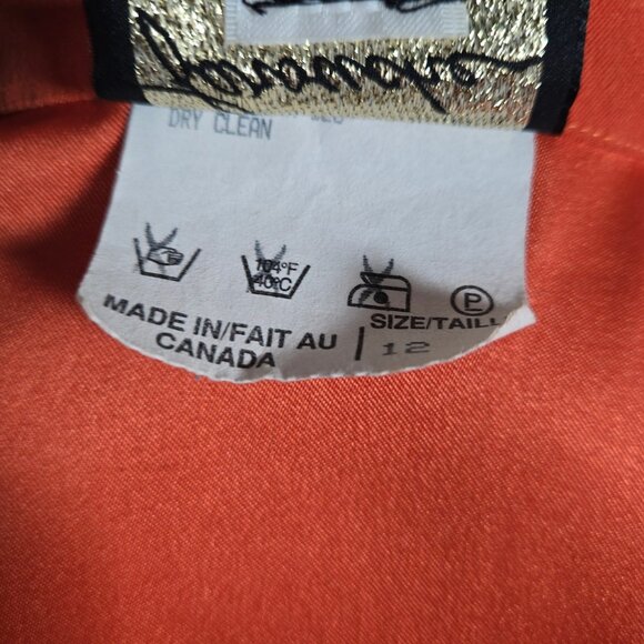 Vntage 90s Burnt Orange Microsuede Jacket Mid Length Trench Size M Fall Autumn - Picture 10 of 11